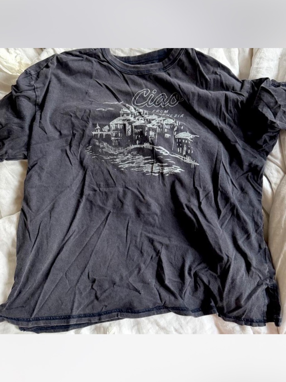 Old Navy Black 'Ciao' Graphic Short-Sleeve Tee